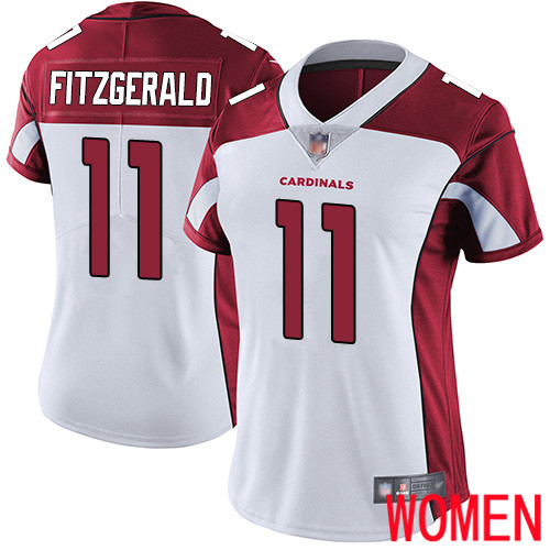 Arizona Cardinals Limited White Women Larry Fitzgerald Road Jersey NFL Football #11 Vapor Untouchable->women nfl jersey->Women Jersey